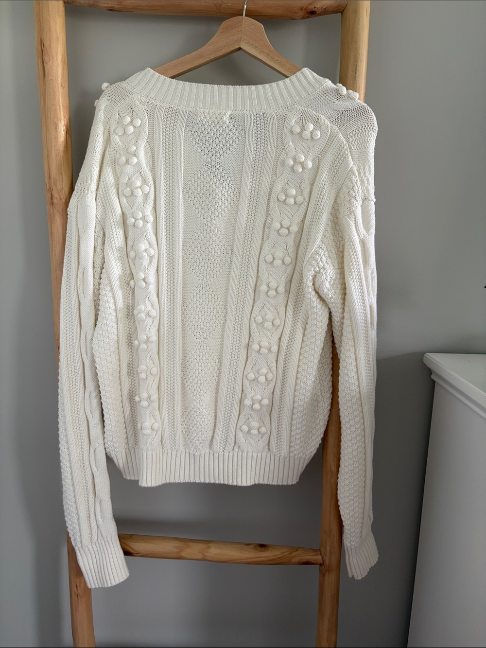 New Neuflora Ivory Embroidered Cardigan XS - Picture 4 of 6